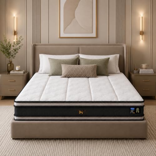 Marbella 30 cm Reversible Hybrid Pocket Spring Mattress with Gel Memory Foam, Medium-Firm, Motion Isolation, Breathable Cover, Super King 200 x 200 cm - Image 3