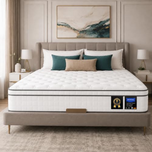 Marbella 20 cm Hybrid Pocket Spring Mattress with Gel Memory Foam, Medium-Firm, Motion Isolation, Breathable Cover, Twin XL 100 x 200 cm - Image 3