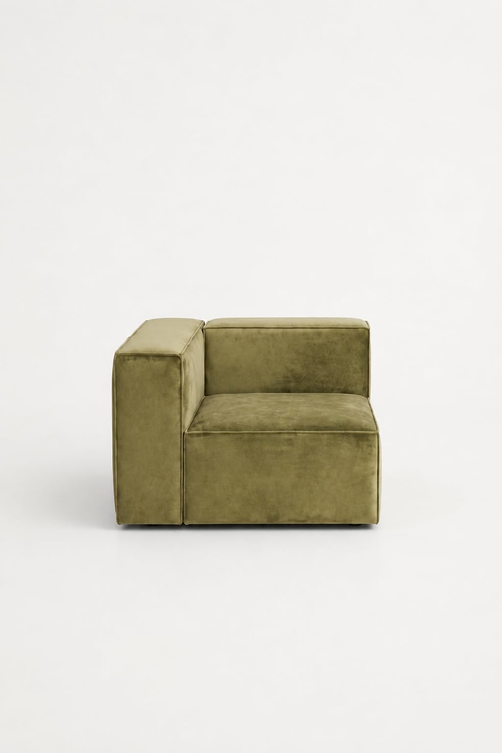 Safa Green Corner & Arm Module Sofa Right Facing
