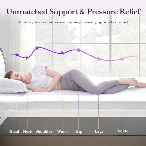 Gel Infused Memory Foam Luxury hotel mattress topper fluffy and ultra-soft, 5 size available (Double - 120x200, 2") - Image 7