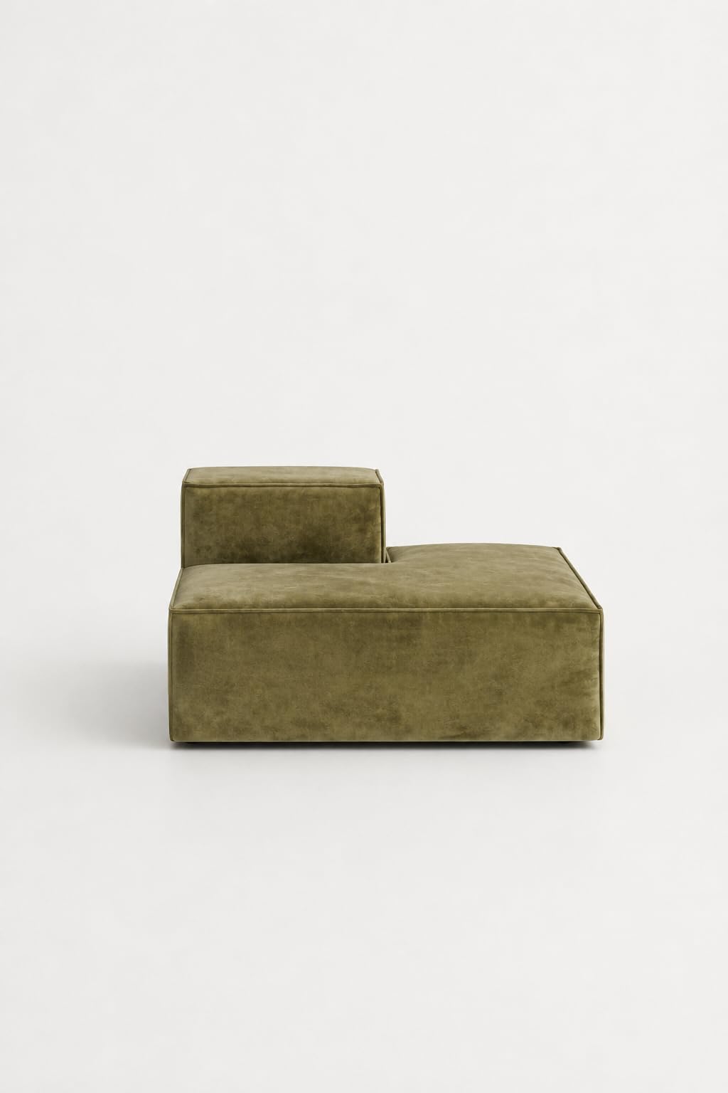 Safa Green Chaise Module Right Facing