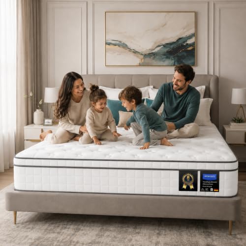 Marbella 20 cm Hybrid Pocket Spring Mattress with Gel Memory Foam, Medium-Firm, Motion Isolation, Breathable Cover, Twin XL 100 x 200 cm - Image 2