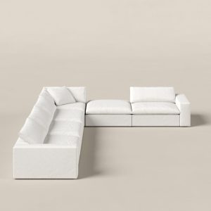 Orvella Off White Modular 4 Seater Sofa with Corner Module