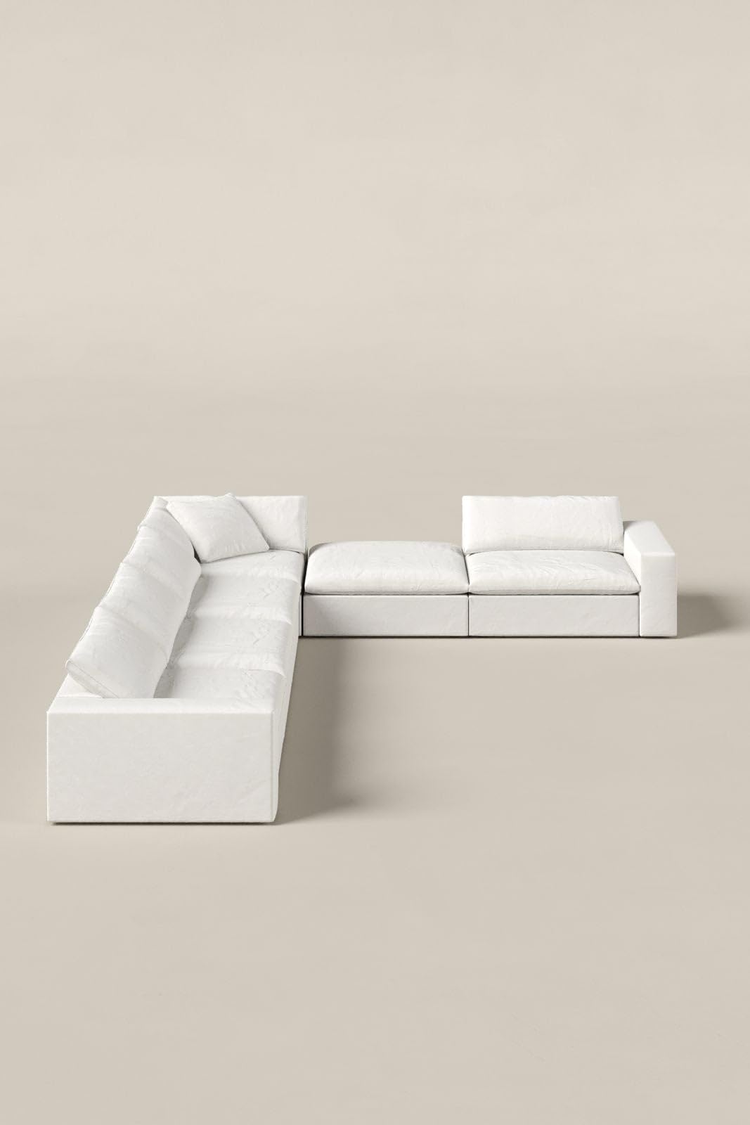 Orvella Off White Modular 4 Seater Sofa with Corner Module