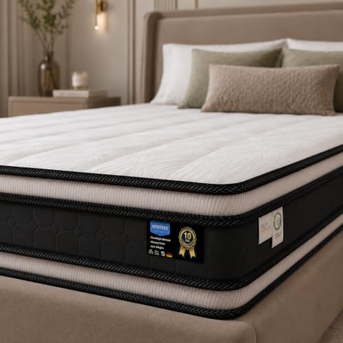 Marbella 30 cm Reversible Hybrid Pocket Spring Mattress with Gel Memory Foam, Medium-Firm, Motion Isolation, Breathable Cover, Super King 200 x 200 cm - Image 7