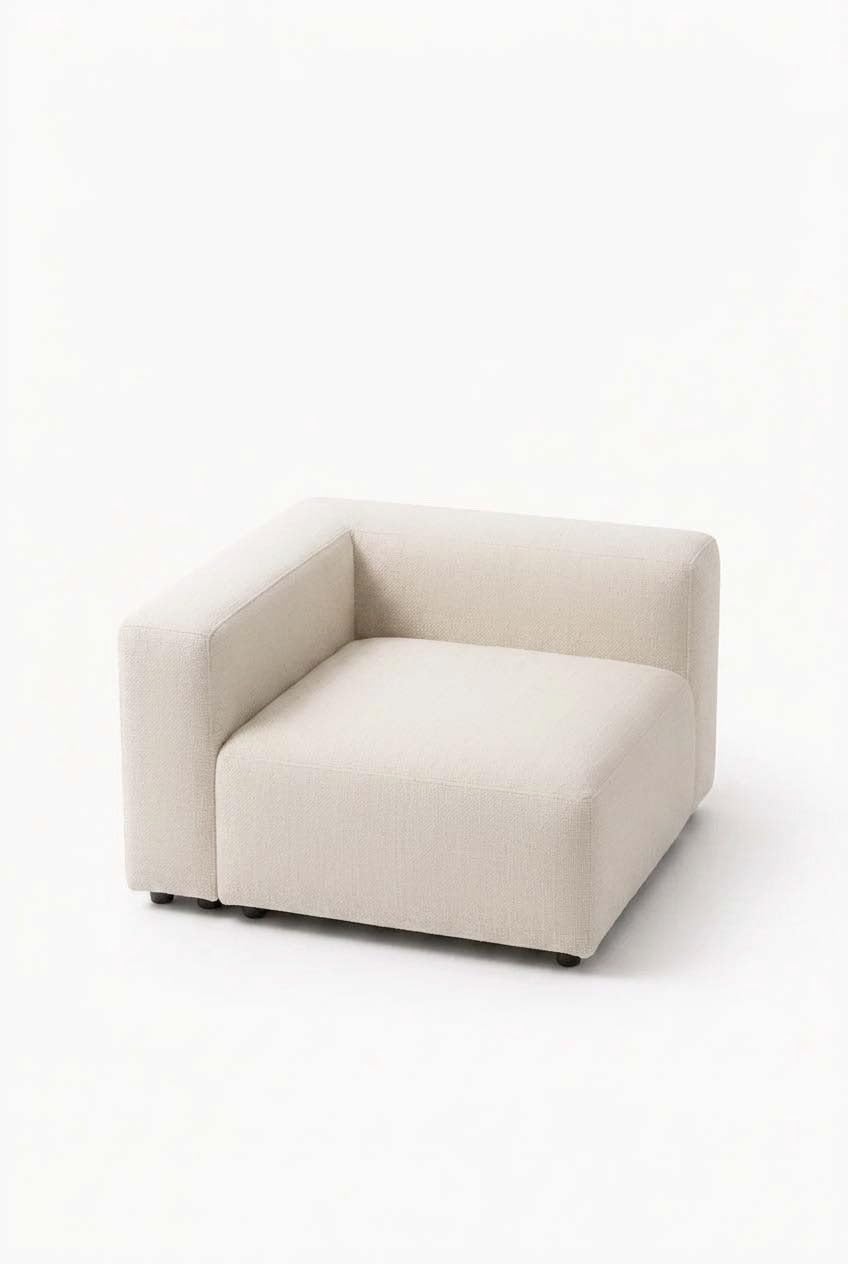 Karina Stone Ivory Arm Module Right Facing