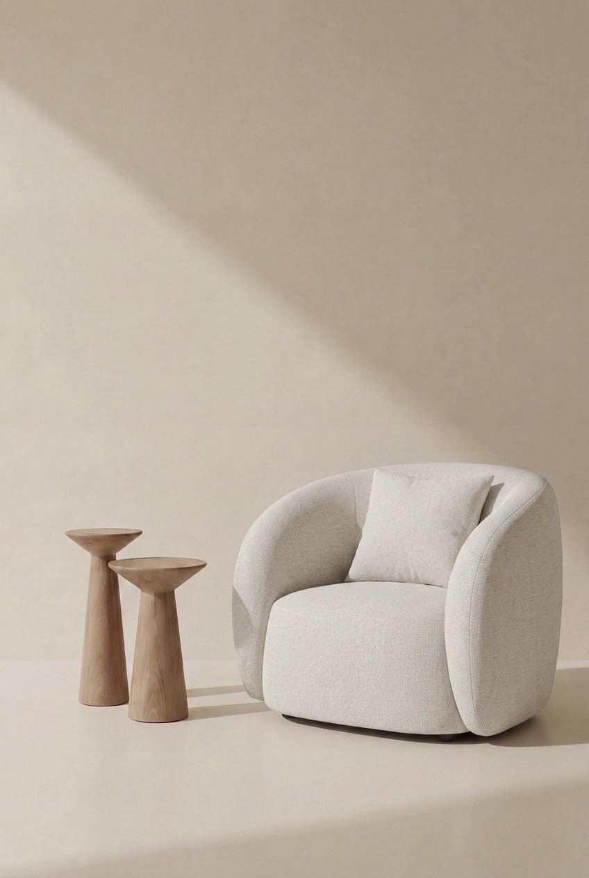 Amanti Ivory Lounge Sofa Chair