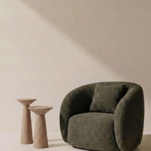 Amanti Olive Wood Lounge Sofa Chair