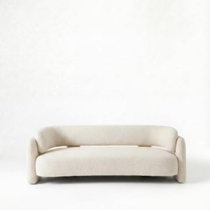 Evalina Cream Boucle Sofa 3 Seater