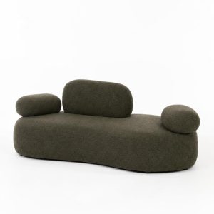 Branka Olive Wood 3 Seater Sofa Right Facing