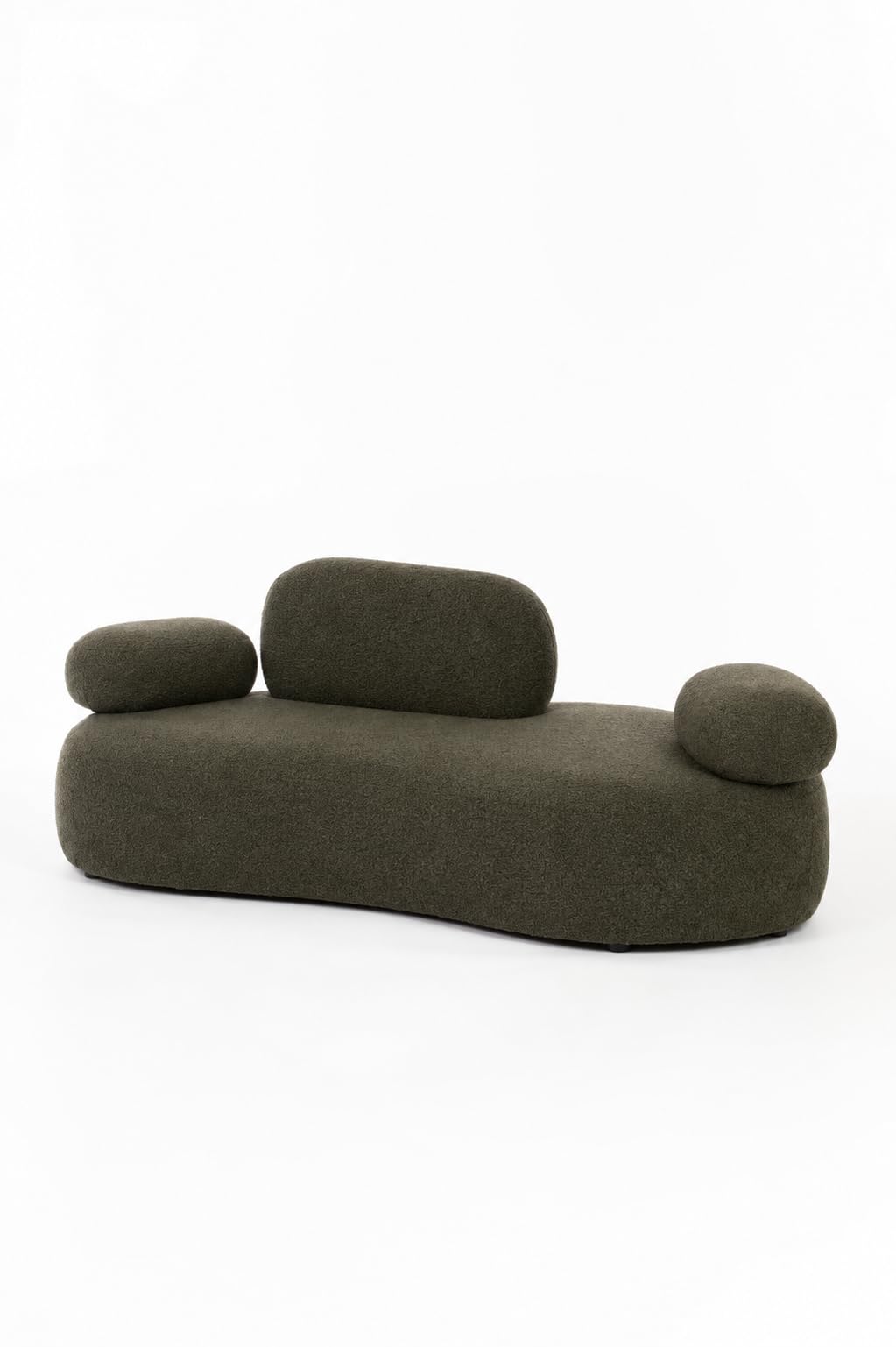 Branka Olive Wood 3 Seater Sofa Right Facing