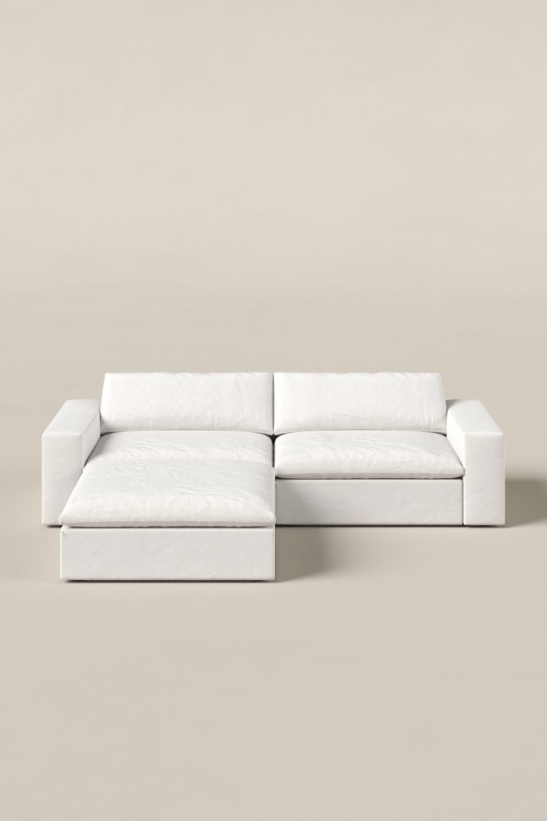 Orvella Off White Modular 3 Seater Sofa with Ottoman