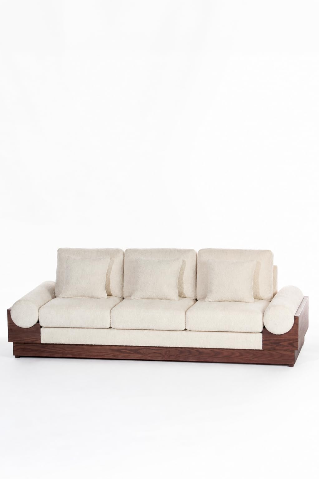 Zaylee Cream Boucle 3 Seater Sofa