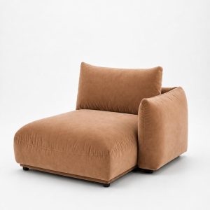 Alannah Camel Brown Chaise Module Left Facing