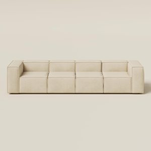 Safa Light Beige 3 Seater Sofa