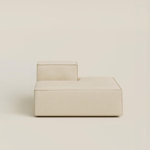 Safa Light Beige Chaise Module Right Facing