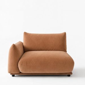 Alannah Camel Brown Corner and Arm Module Right Facing