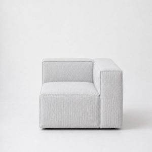 Safa Light Grey Corner & Arm Module Sofa Left Facing