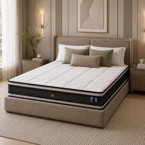 Marbella 30 cm Reversible Hybrid Pocket Spring Mattress with Gel Memory Foam, Medium-Firm, Motion Isolation, Breathable Cover, Super King 200 x 200 cm - Image 6
