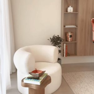 Odelia Off White Sofa Arm Chair