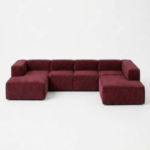 Safa Mulberry U Shaped Sofa Left Facing