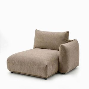 Alannah Taupe Chaise Module Left Facing