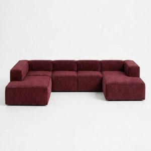 Safa Mulberry U Shaped Sofa Right Facing