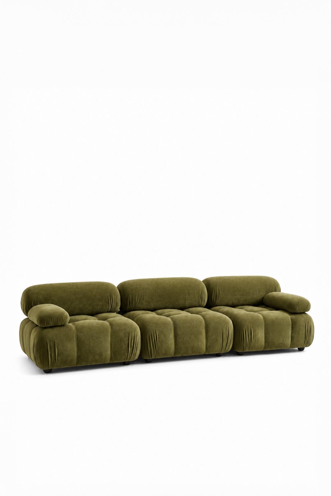 Nuvola Dusty Olive Velvet 2 Seater Sofa