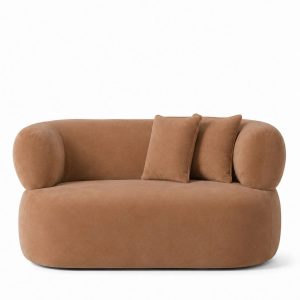 Odelia Camel Brown 3 Seater Sofa