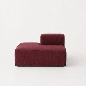 Safa Mulberry Chaise Module Left Facing