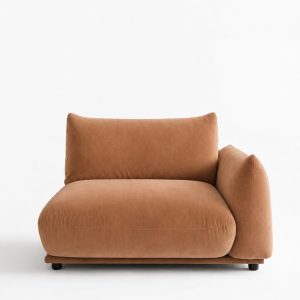 Alannah Camel Brown Corner and Arm Module Left Facing