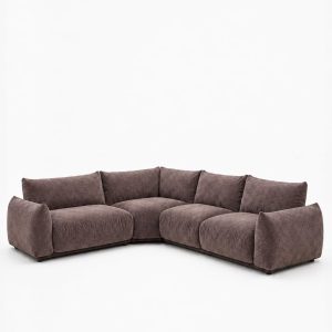 Alannah Cocoa Dust L-Shape Sectional Sofa Left Facing
