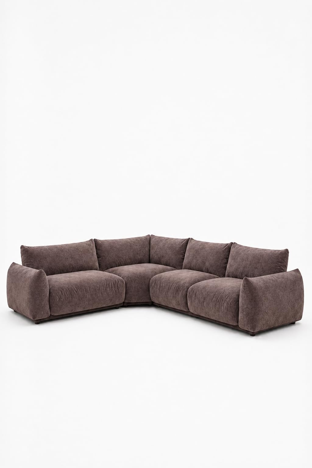 Alannah Cocoa Dust L-Shape Sectional Sofa Left Facing