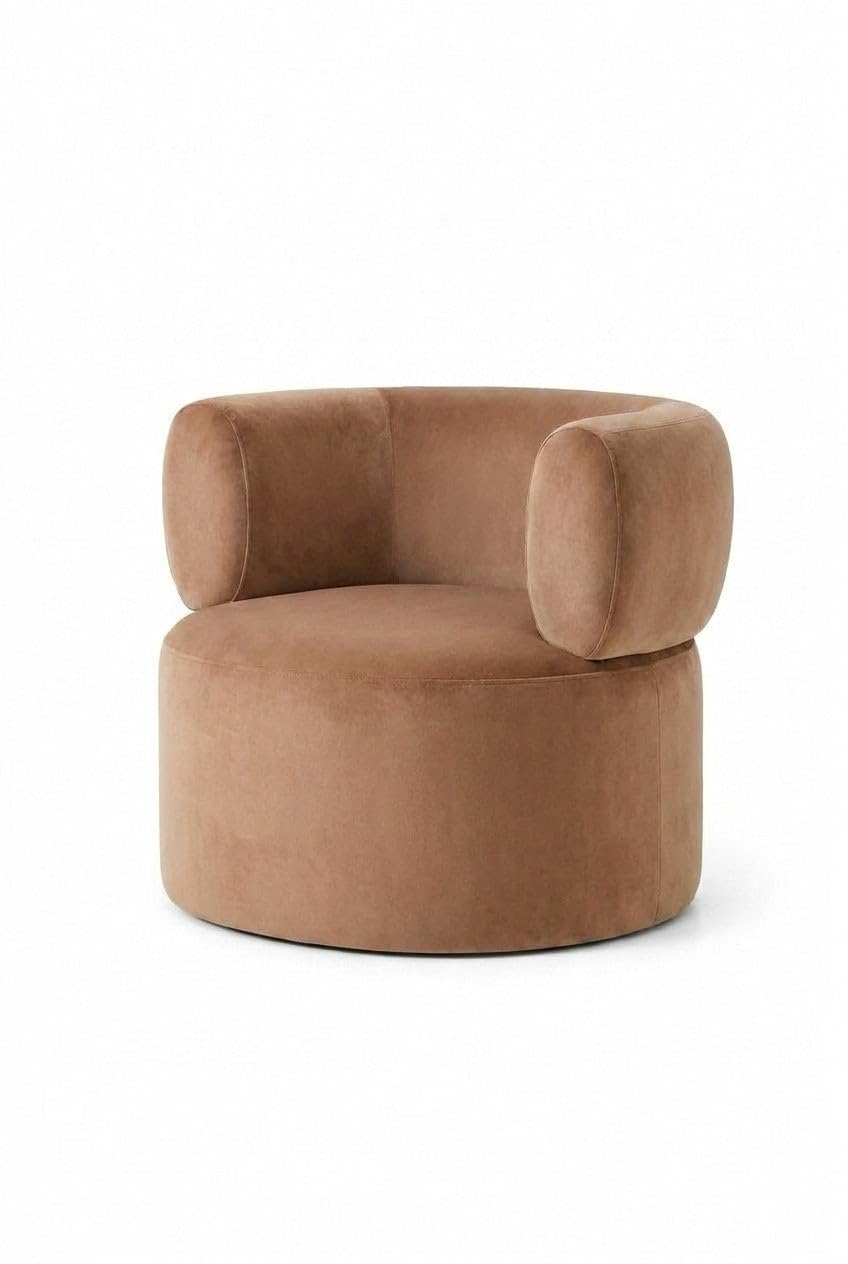 Odelia Camel Brown Sofa Arm Chair