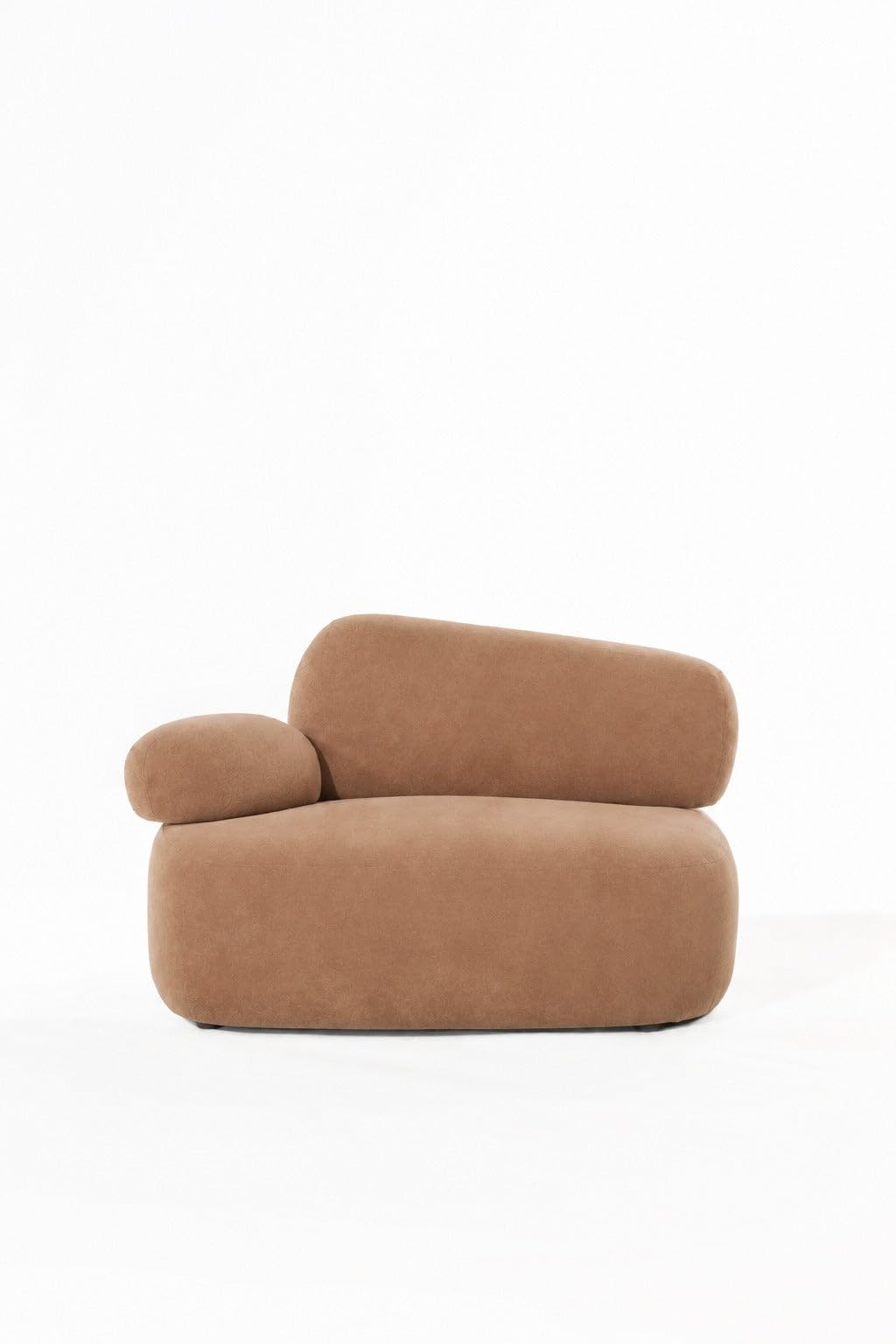 Branka Camel Brown Sofa Chair Right Facing