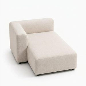 Karina Stone Ivory Chaise Module Right Facing