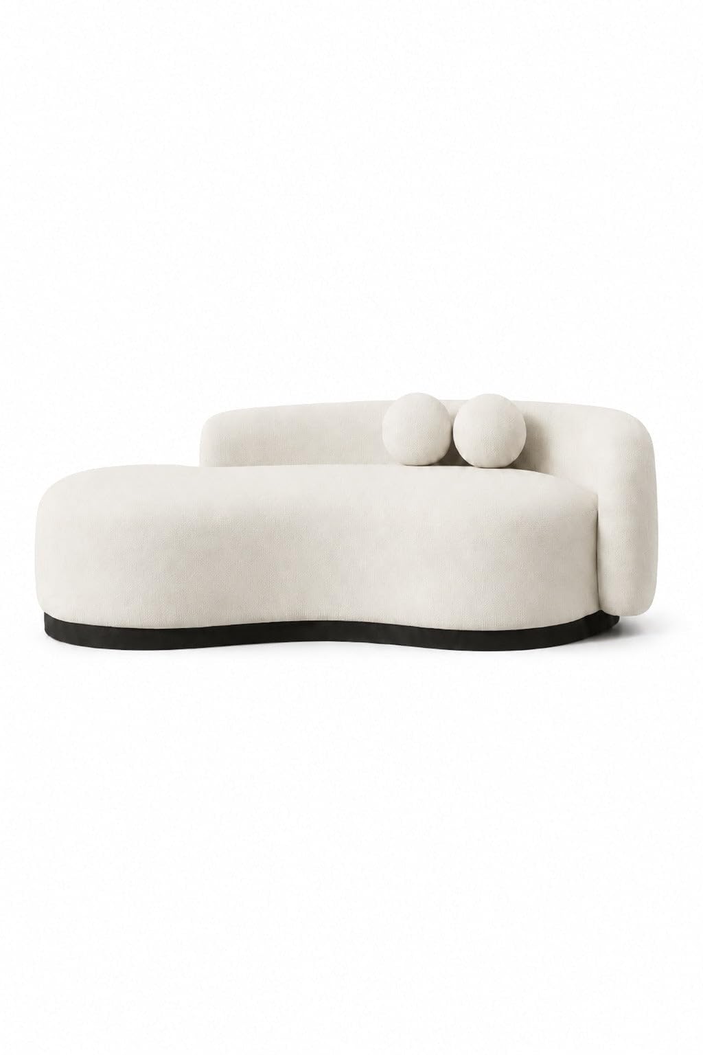 Tiffany Ivory Lounge Sofa Left Facing