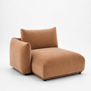 Alannah Camel Brown Chaise Module Right Facing