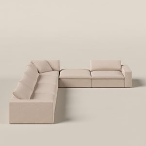 Orvella Pink Orchid Modular 4 Seater Sofa with Corner Module