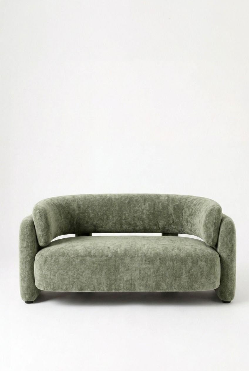 Evalina Pistachio Green 3 Seater Sofa