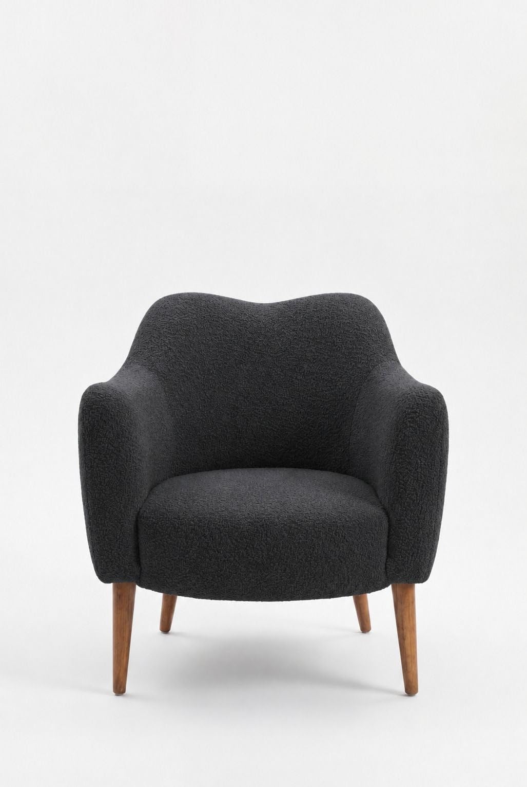 Kent Charcoal Armchair with Irregular Top