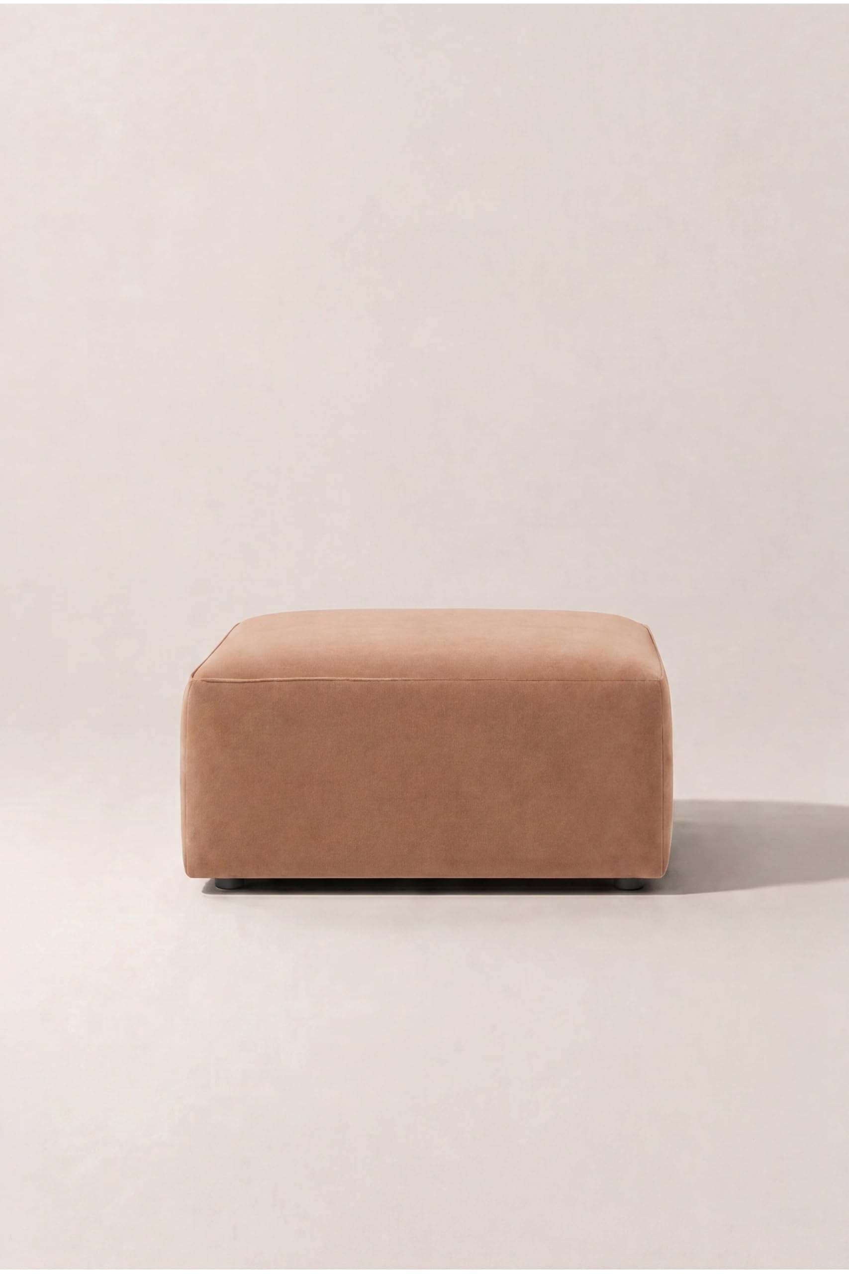 Aysun Camel Brown Ottoman