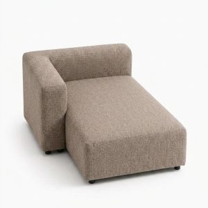 Karina Taupe Chaise Module Right Facing
