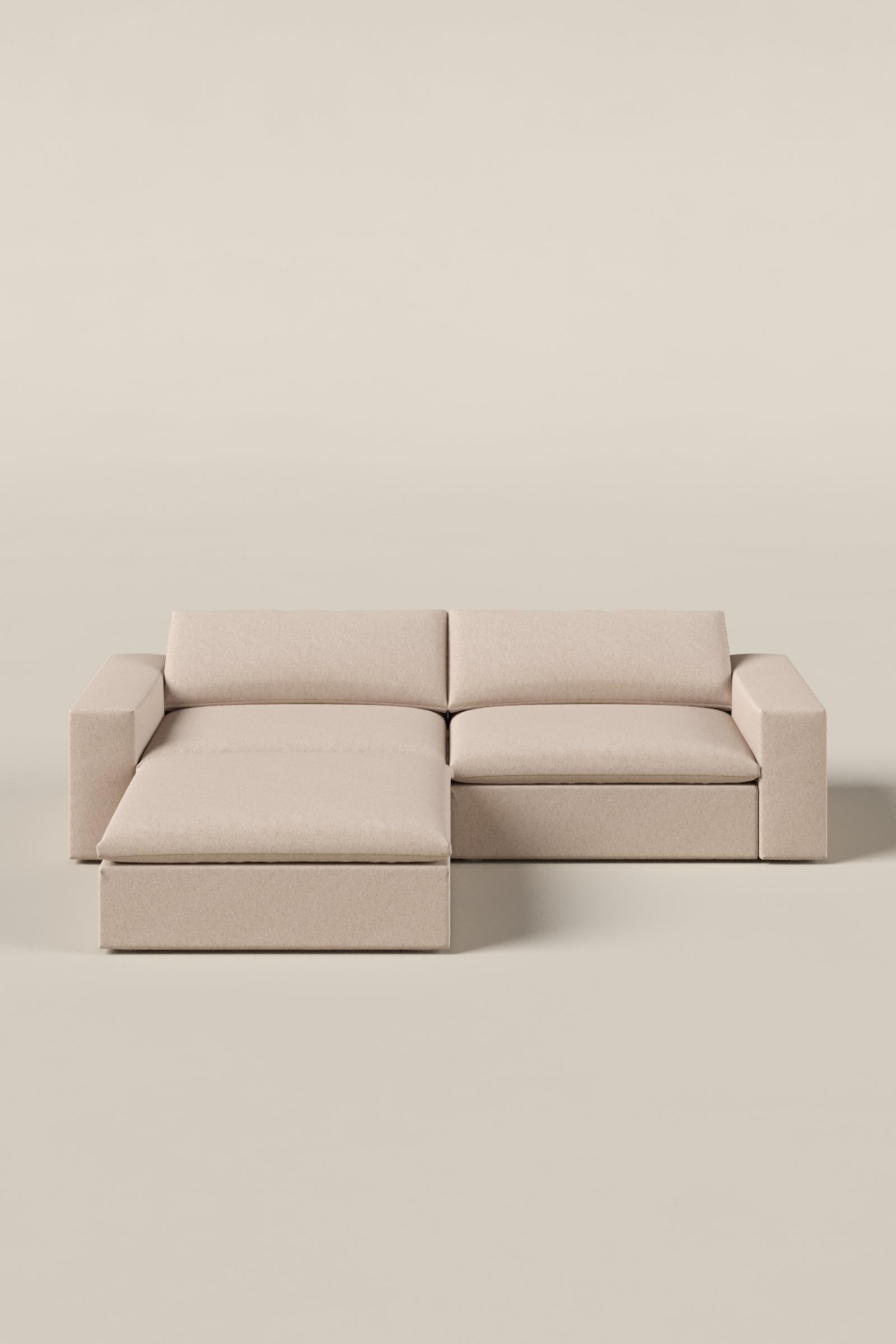 Orvella Pink Orchid Modular 4 Seater Sofa with Ottoman