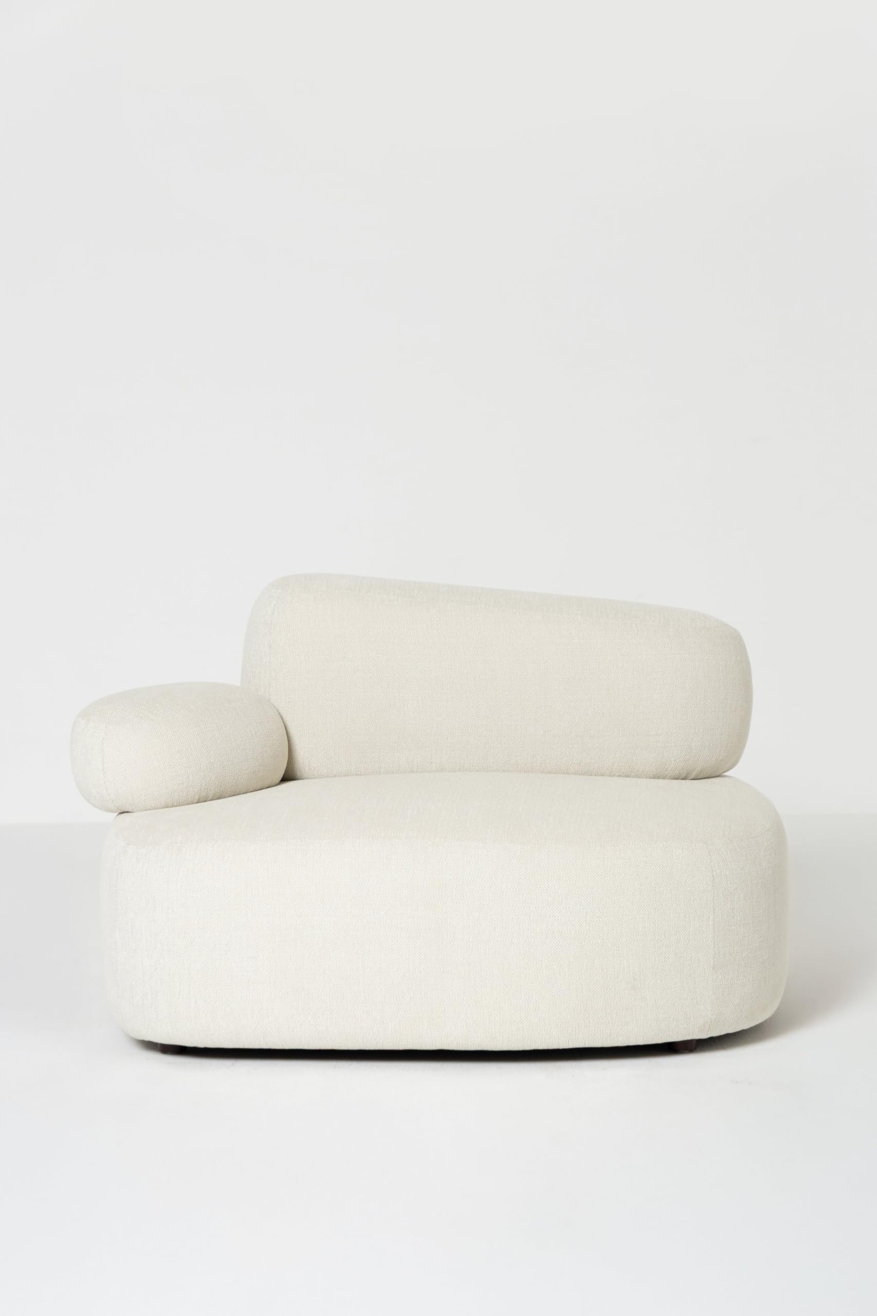 Branka Off White Sofa Chair Right Facing