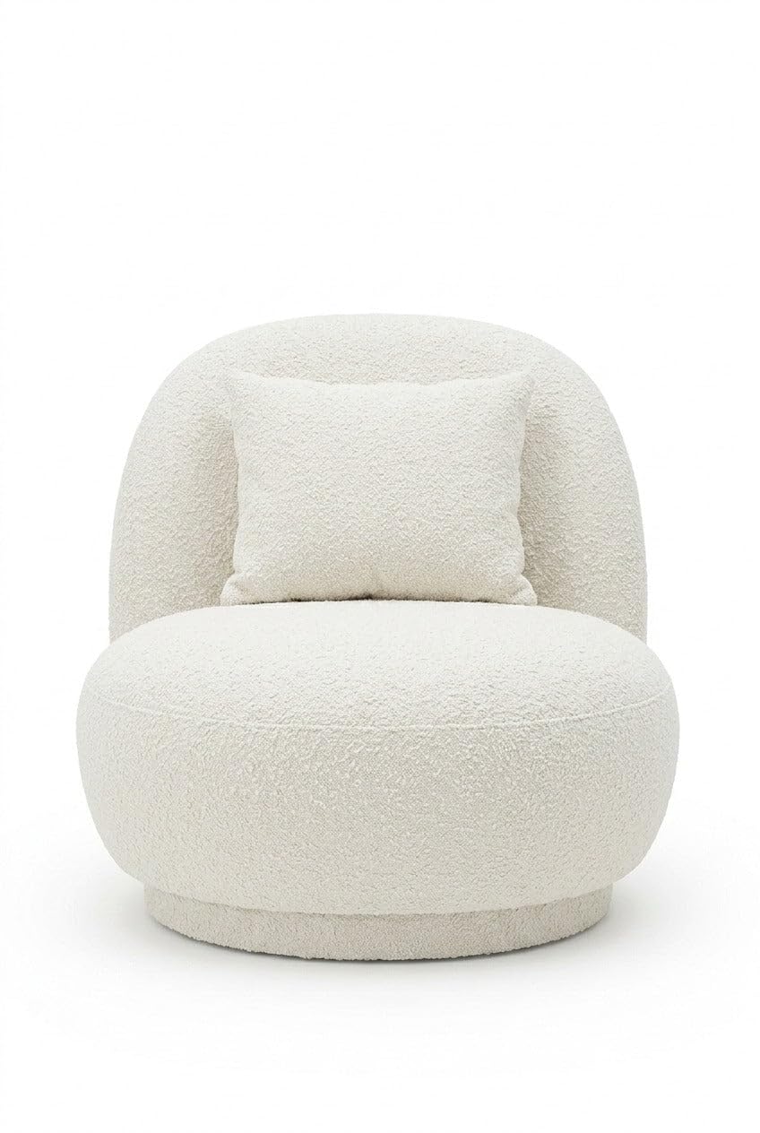 Mireva Off White Lounge Sofa Chair