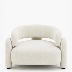 Evalina Cream Boucle Sofa Chair