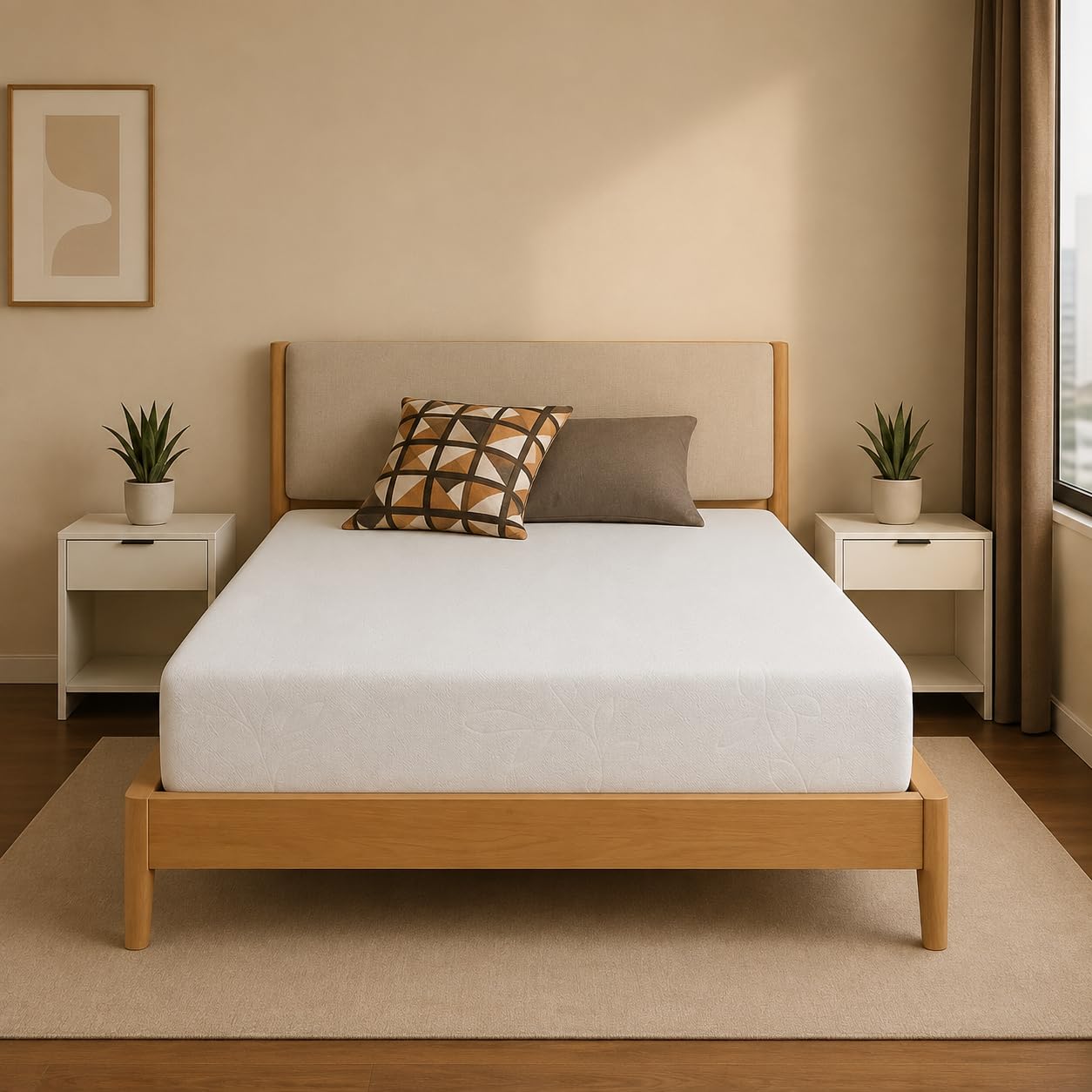 Home Mart Outlet Ortho Plus 18 cm Orthopedic Foam Mattress, Firm Support (Emperor — 180 × 210)