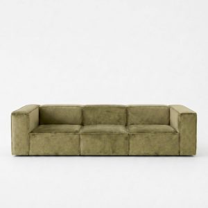 Safa Green 3 Seater Modular Sofa