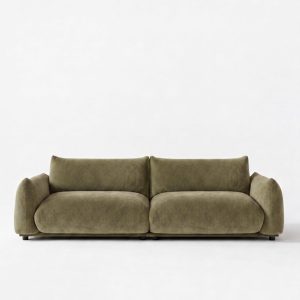 Alannah Dusty Olive Velvet Modular 3 Seater Sofa